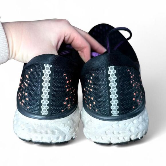 Brooks Glycerin 17 Women’s Size 10 B Wide Width Running Shoes Purple Orange - Picture 2 of 7